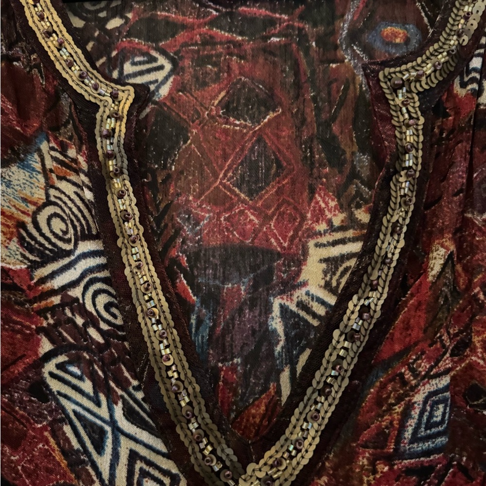 Chico's Multicolor Patterned Blouse - image 5